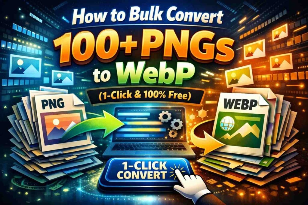 Bulk Convert 100+ PNGs to WebP (1-Click & 100% Free)
