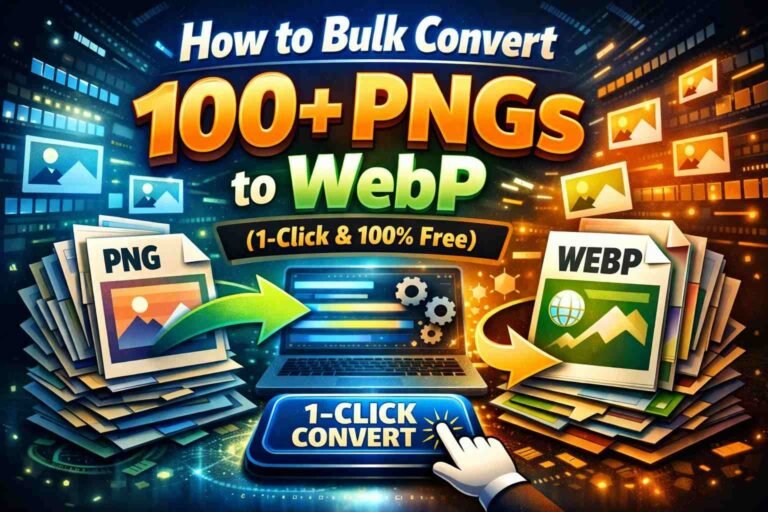 Bulk Convert 100+ PNGs to WebP (1-Click & 100% Free)