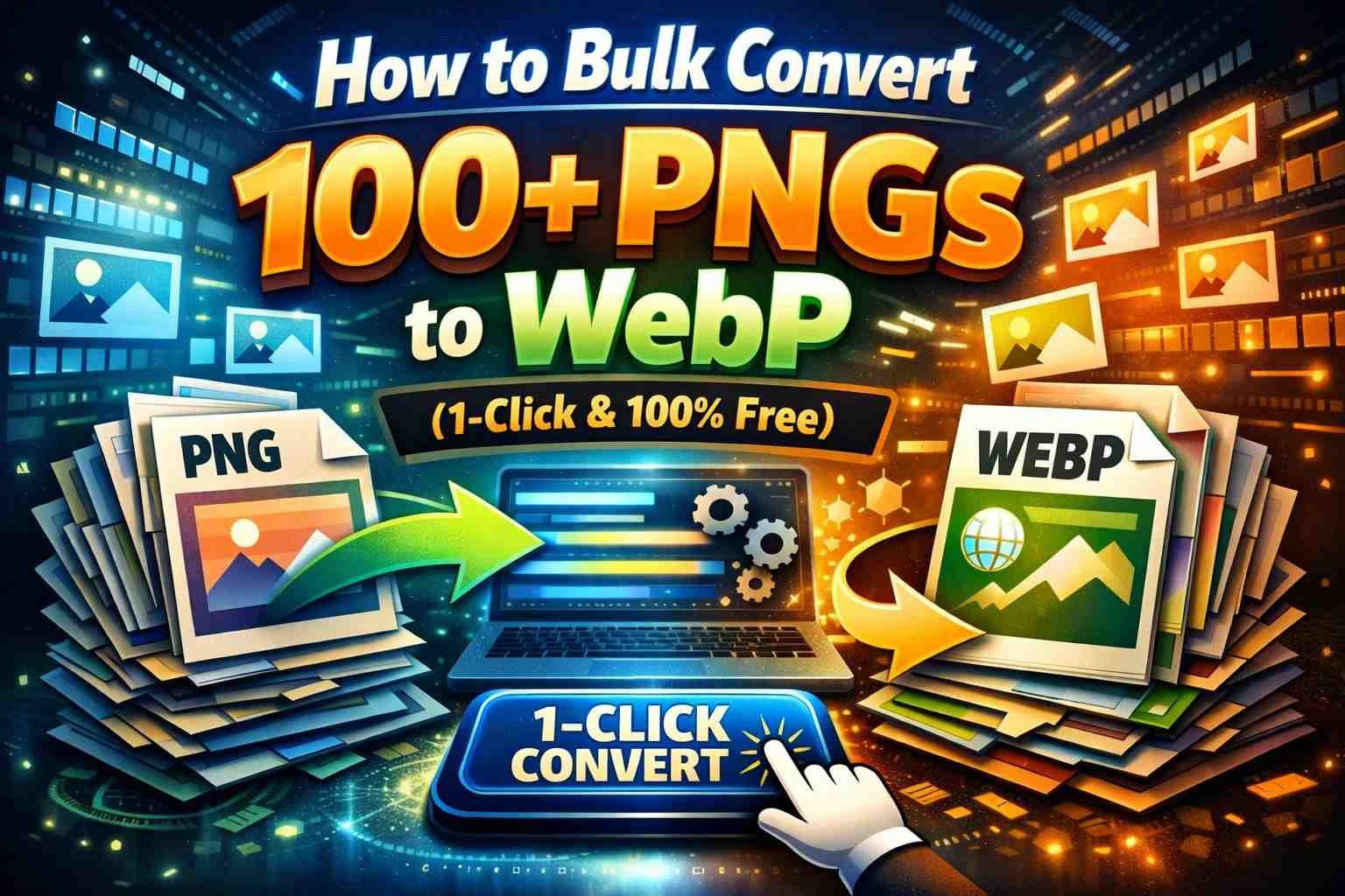 How to Bulk Convert 100+ PNGs to WebP (1-Click & 100% Free)
